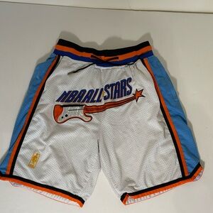 Vintage NBA All-Star Game Just Don Basketball Shorts - White Orange Blue Men’s M